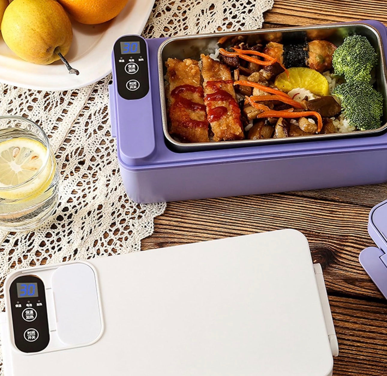 充電式保温弁当箱（304ステンレス製）